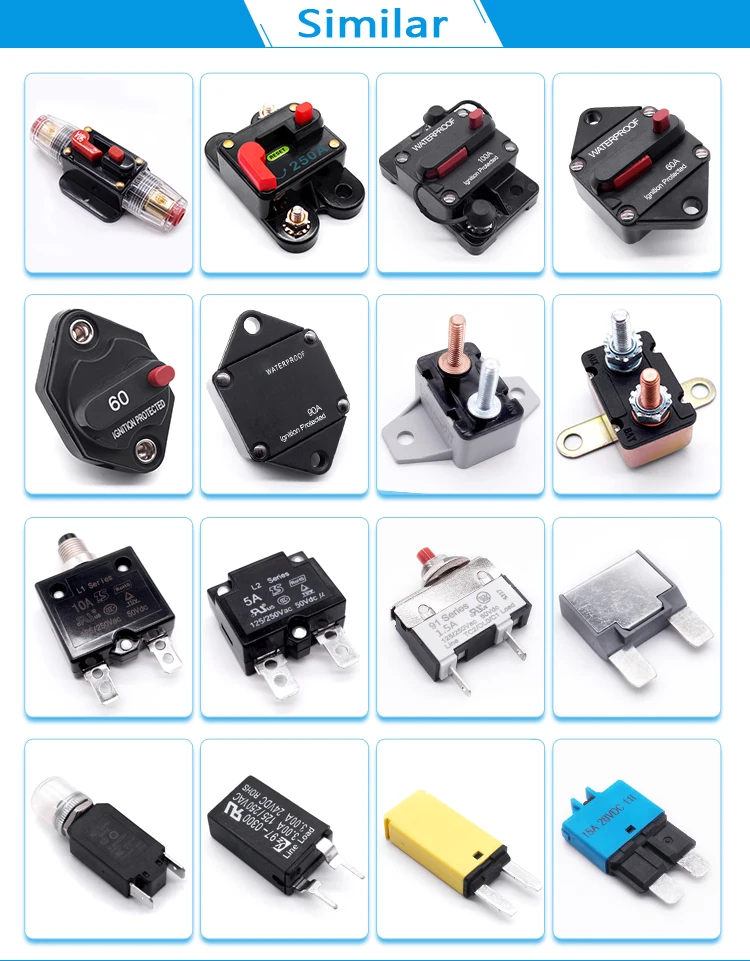 91 92 W Series Manual Reset Resettable Overload Protector Miniature