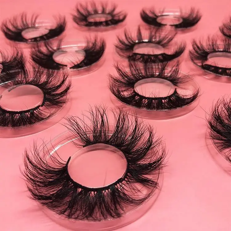 

Private Label Cosmetics 25mm Mink Lashes 100% Real Mink Fur 3d Mink Lashes, Natural black or colorful