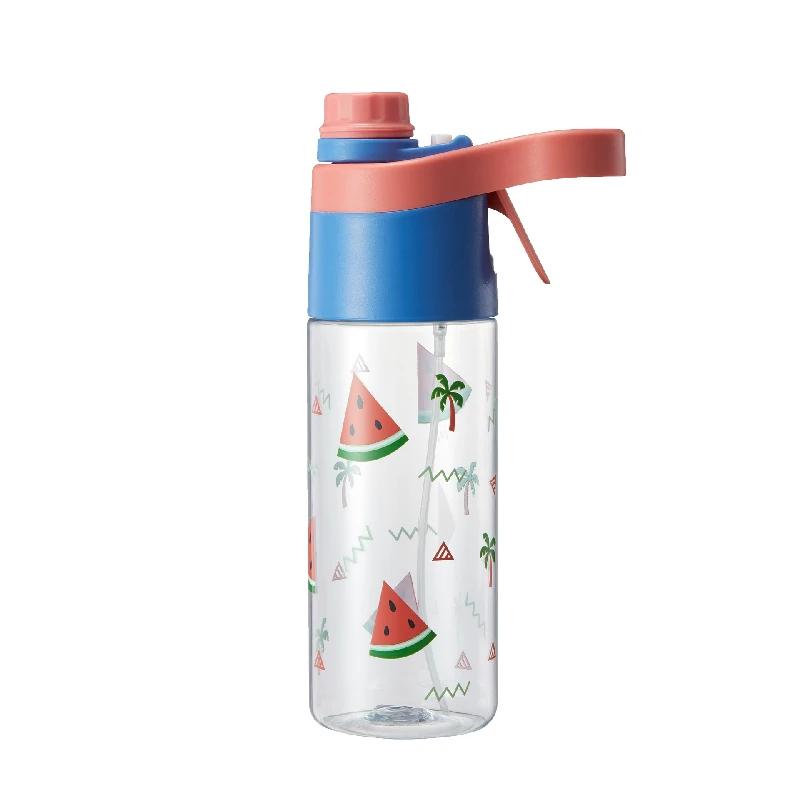 

Portable sports drinking water bottle spray bottle bpa free water bottle with soft loop, Solid color