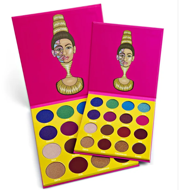 

16 color eye shadow rose red spot supply manufacturers Glitter Matte Metallic Shimmer maquillajes para mujer eyeshadow