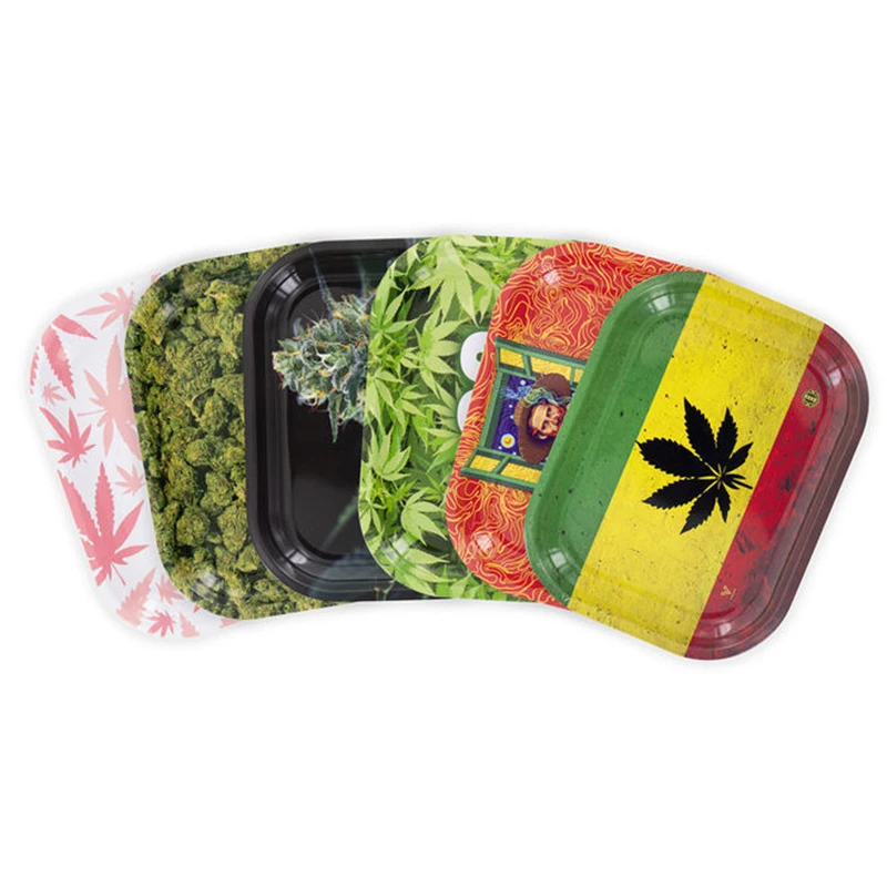 Custom Design Rolling Tray Anime Small Rolling Tray Metal Weed Smoking