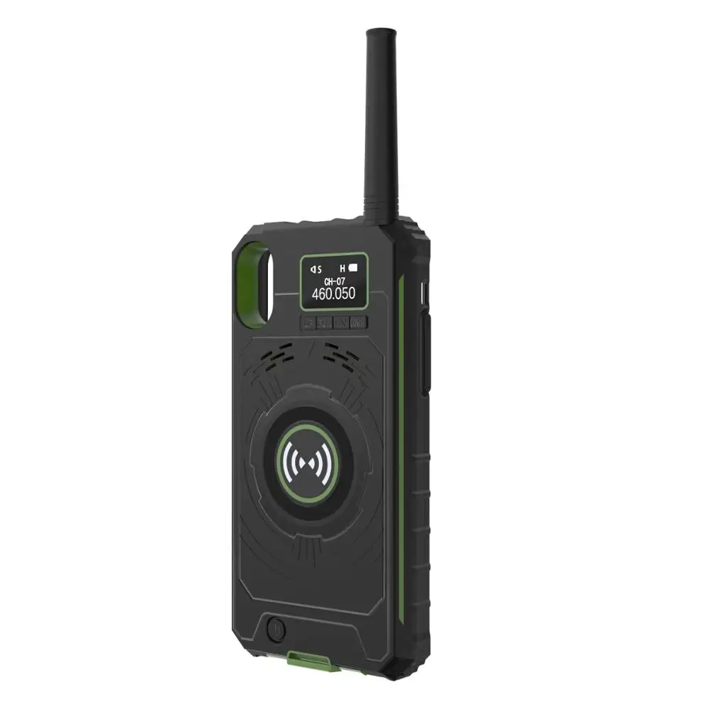 5W encrypted walkie talkie best long range handy talky military radio communication power supply phone case for iphone CD-01