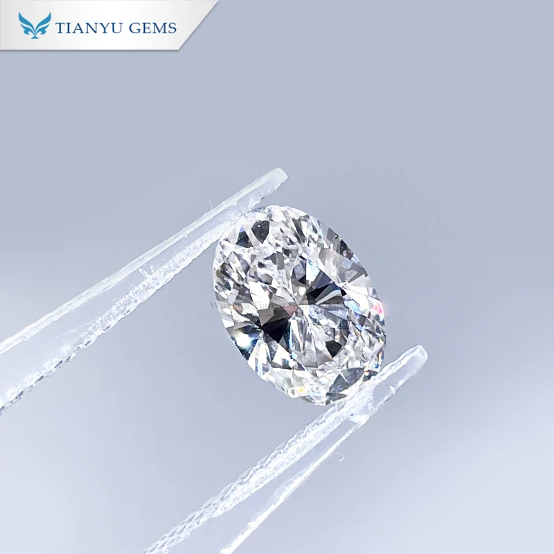 

Tianyu Gems 6.84*9.75*4.41mm 2.01CT E VS1 EX Oval brilliant cut White Lab Grown Cvd Diamant