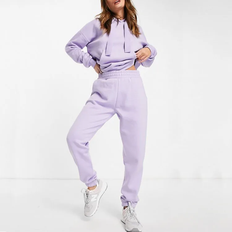 

Sweatshirt and jogger women lougewear set, As picture or select from color card