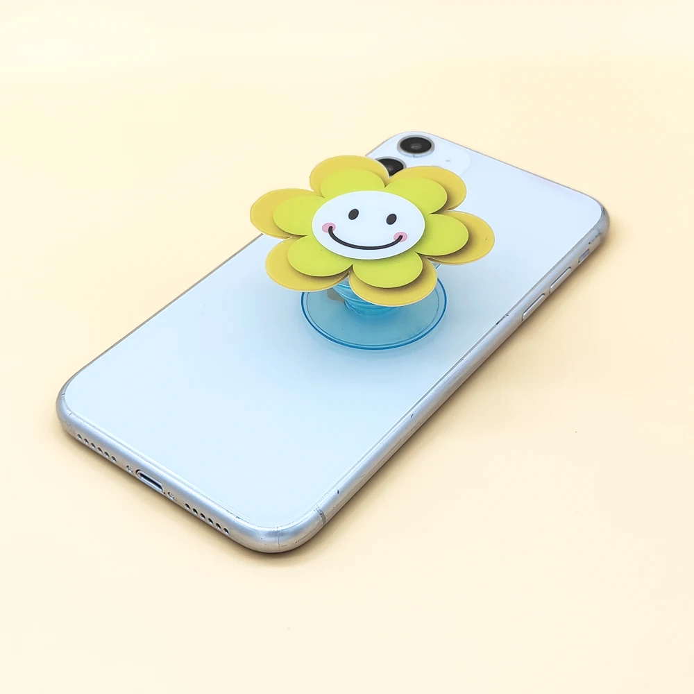 

Free Setup Flower Shaped Acrylic Mobile Phone Holder Grip Tok With Cute Design Custom Phone Griptok