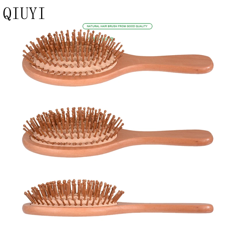 

Bamboo Wooden Eco Hairbrush for Thin Natural Soft Fine Hair