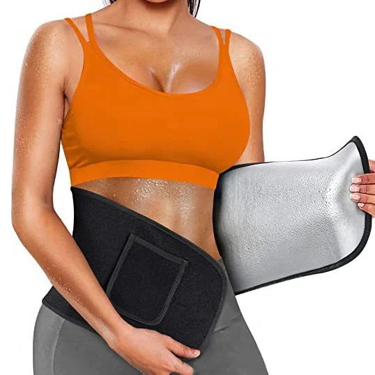 

Phone Pocket Adjustable Body Shaper Belly Tummy Trimmer Wrap Sauna Sweat Waist Cincher Corset Girdle Sweat Waist Trainer Belt, Various colors