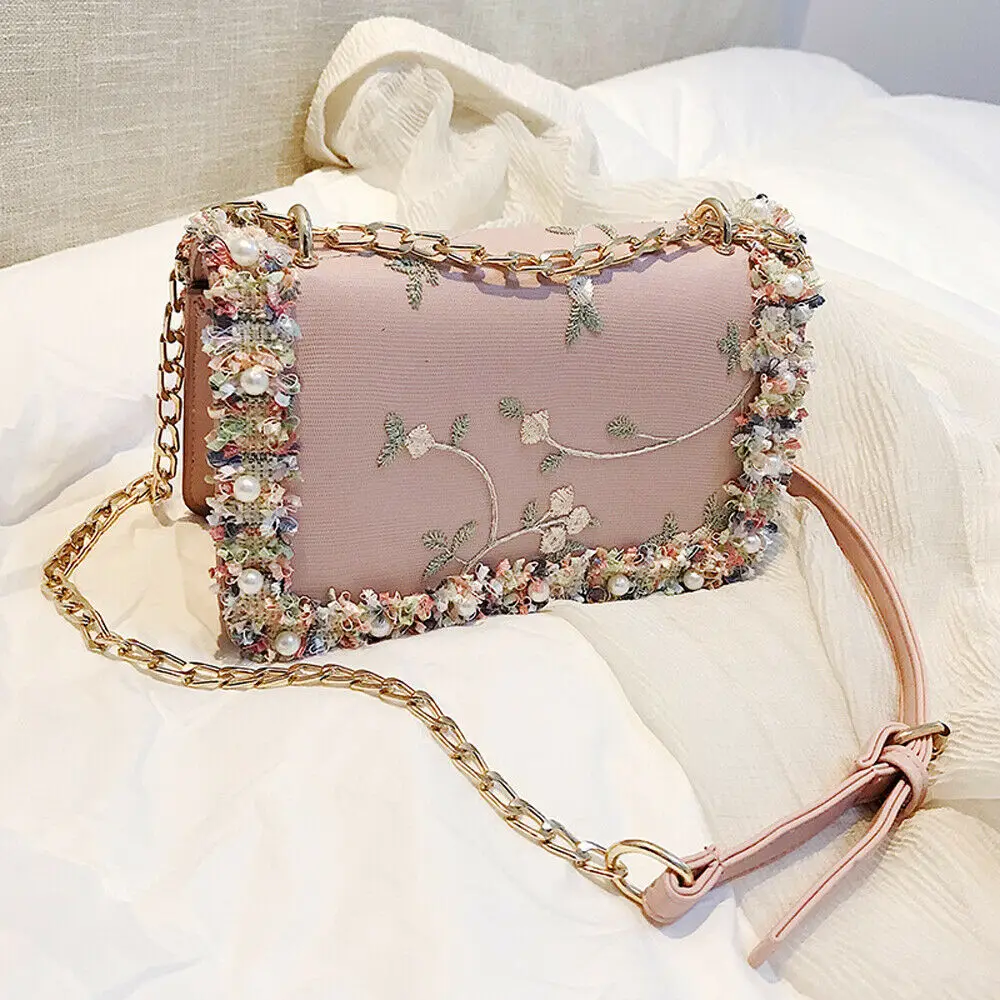 

Handbags for Womens Quilted Chain Bag Leather Shoulder Crossbody handbag Messenger Purse, As the pics