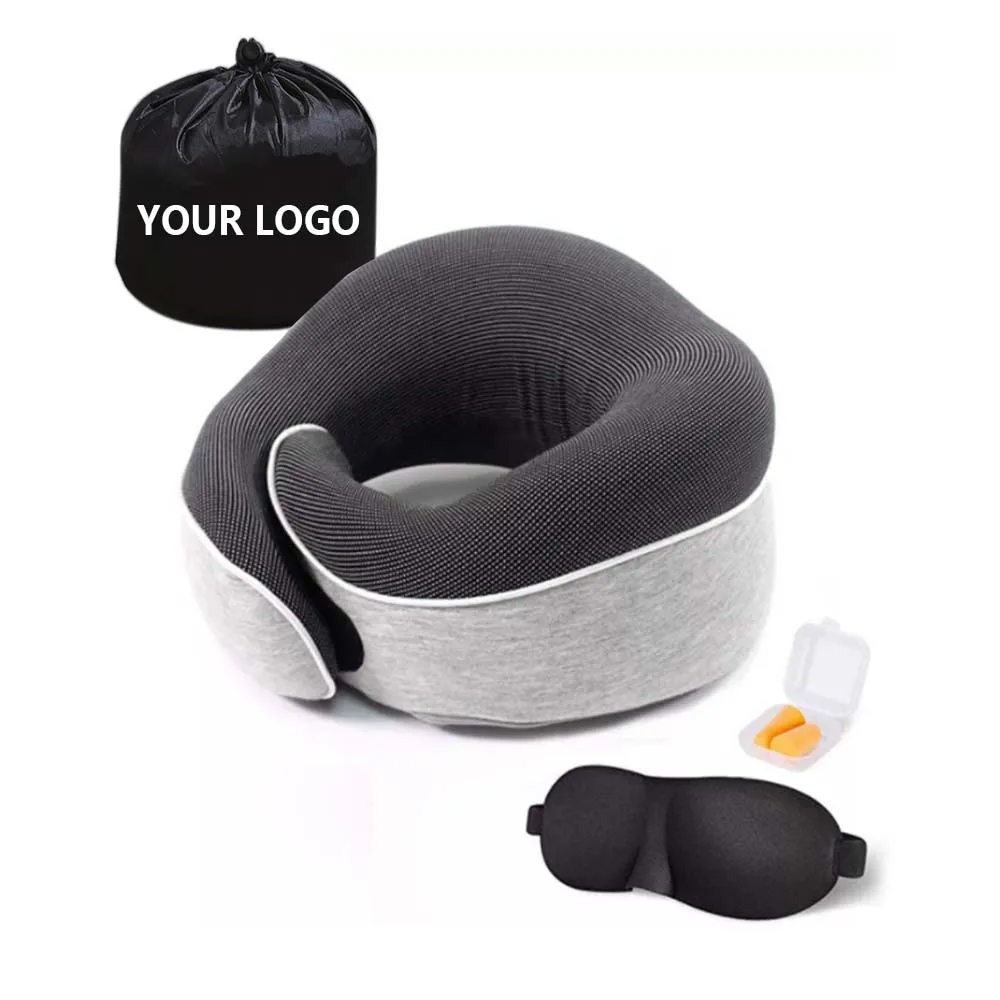 

Saien customized U shape neck pillow support Rest Cervical Airplane car Memory Foam Travel Pillow Neck Pillow Wholesale