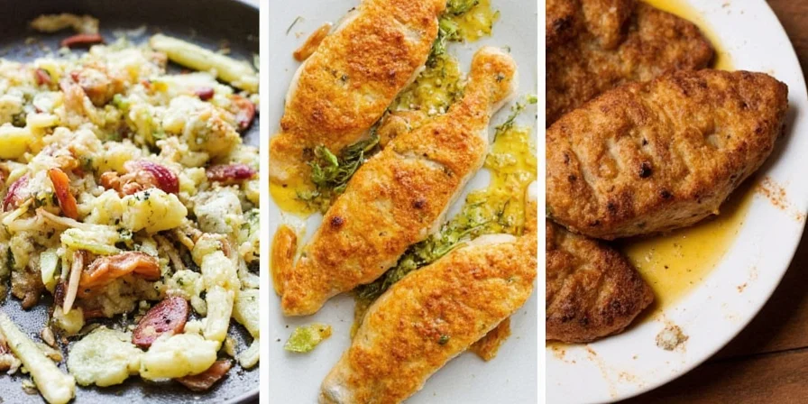 Step-by-step process of crusting tilapia