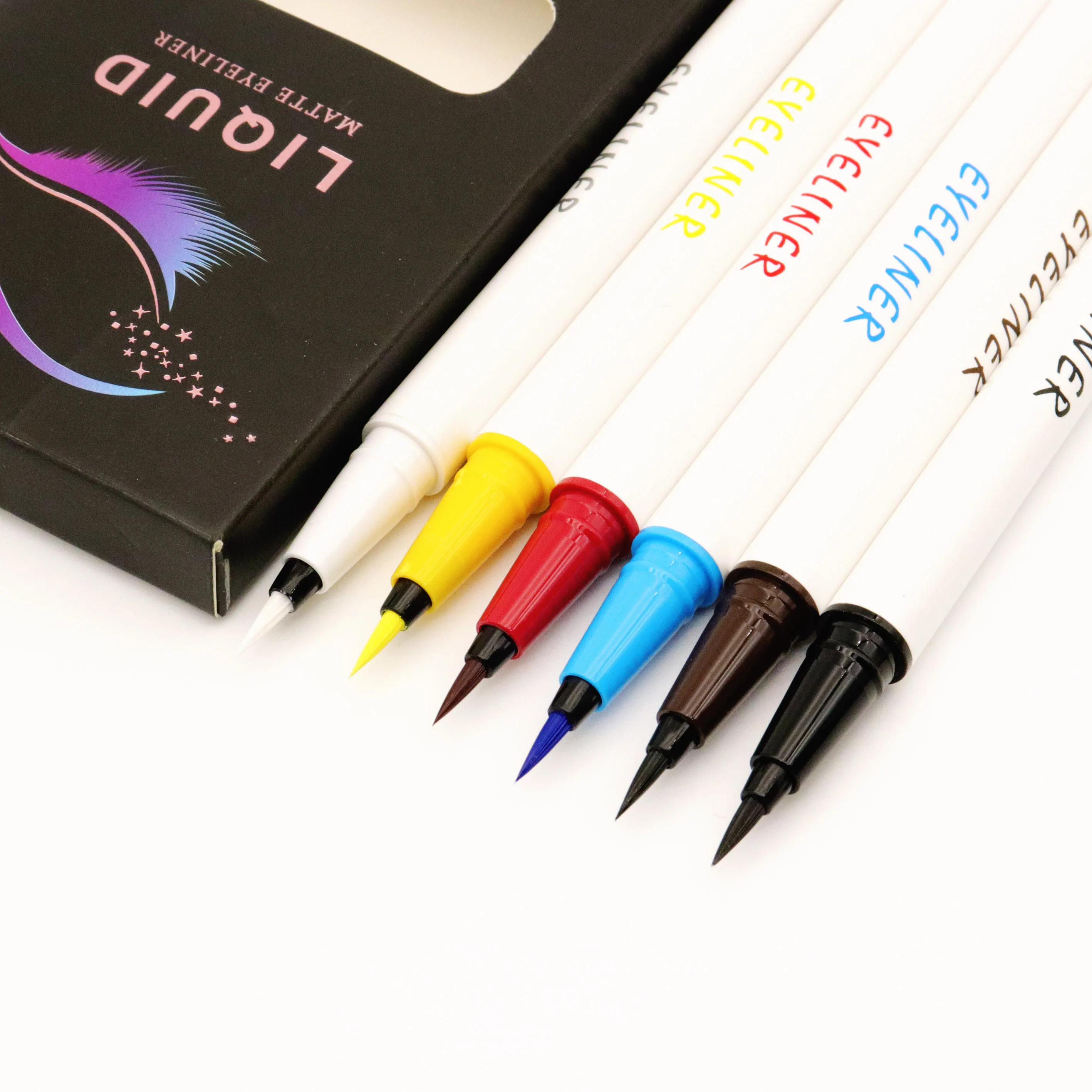 

6PCS Colored Gel Eyeliner Pencil Set Waterproof Long Lasting Eye Liners, Colorful