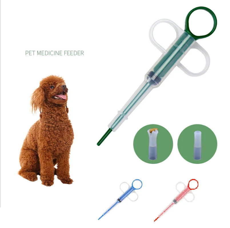 

Amazon hot selling pet medicine feeder stick Dog Food Water Feeding kit Plastic Pet Dog Cat Kitten Medicine Feeder for pets