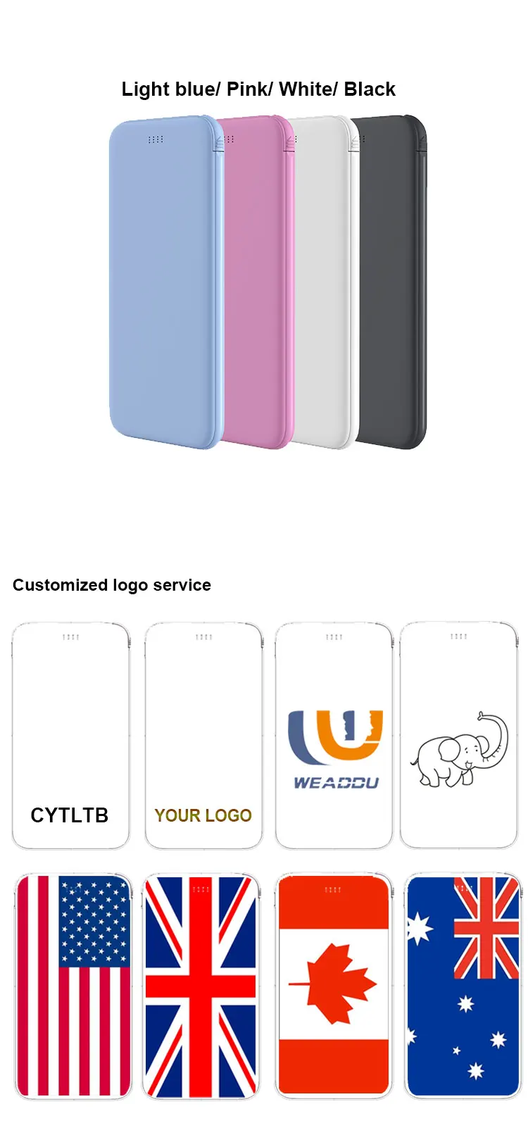Android Cell Phone Multiple Power Bank For Advertisement Chharger - ANKUX.COM