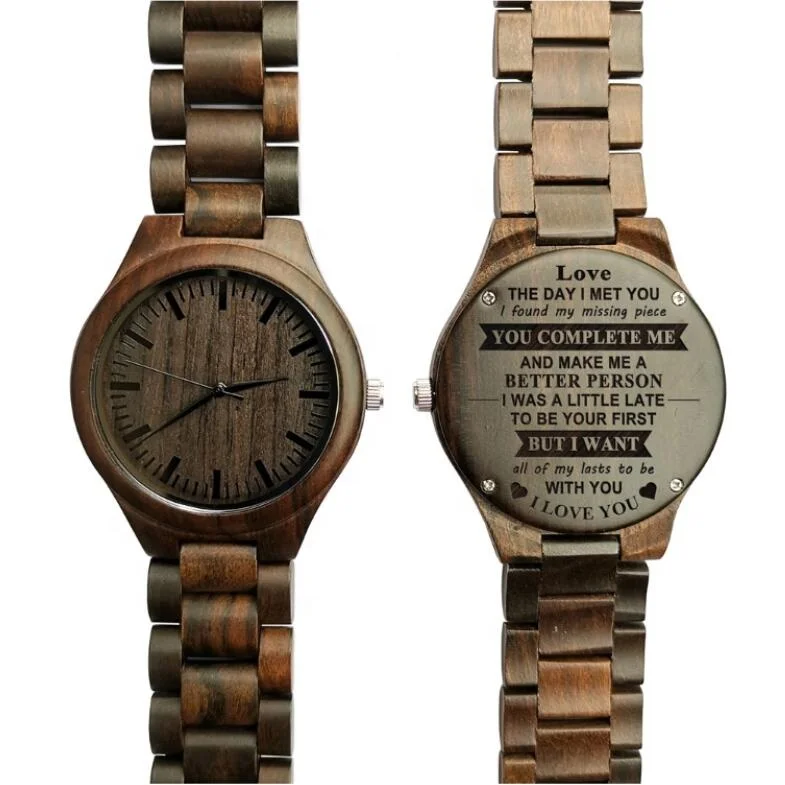 

Wristwatch men antique natural wooden watches personalized fashion uhren