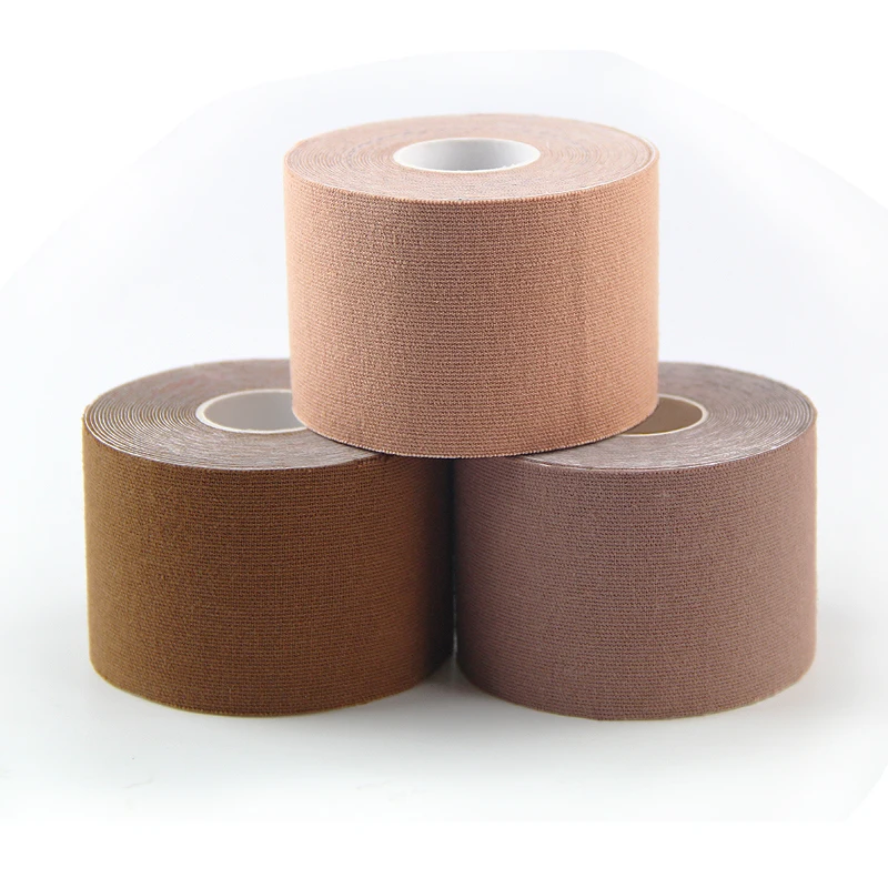 medical grade boob tape roll,custom fabric skin coloured boob tape