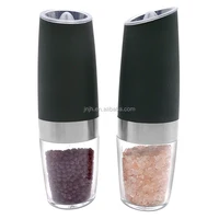 

Amazon gravity Electric Salt and Pepper Grinder set gravity activated salt mills Battery Operated Automatic Pepper Mill