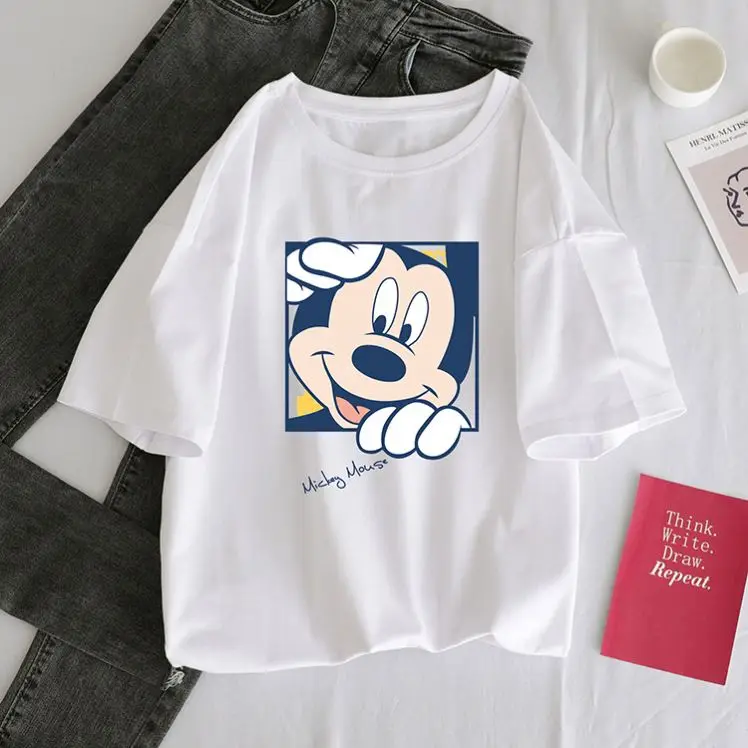 

Wholesale Logo Custom Cartoon Print Youth Print Logo On Long Fit T-Shirt