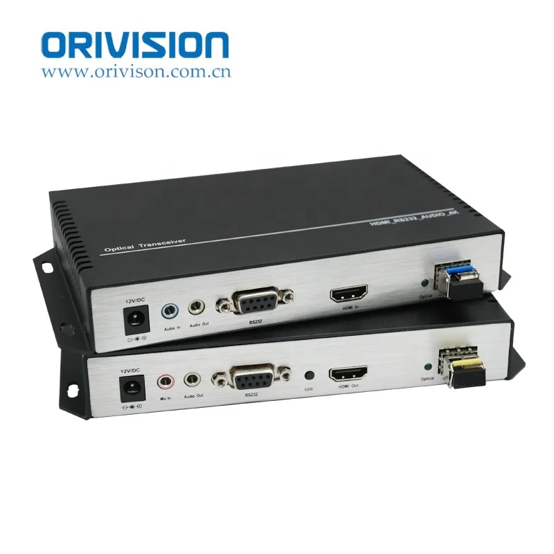 

4k@30Hz HDMI Optical Fiber Extender with LC RS232 EDID Audio MIC up to 10KM HDMI to Fiber Extender