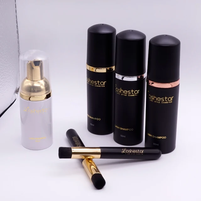 

wholesale private label lash cleanser and lash shampoo for lash extensions daily care use