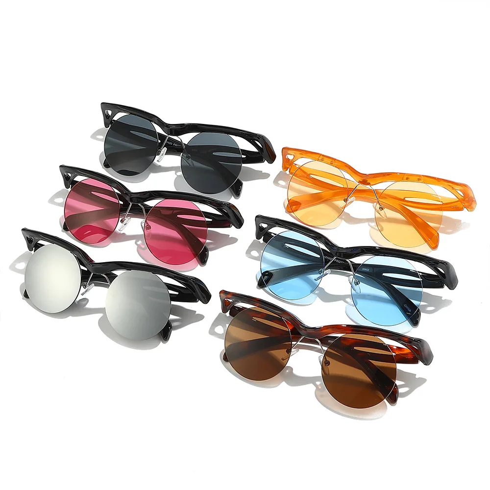 2026 Ins New Shade Hip-hop Fashion Luxury Sunglasses Comfortable Full Rim Round Women Men UV400