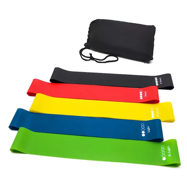 

Amazon hot sale home exercise non slip latex loop elastic make your own resistance bands with logo, Green,blue,yellow,red,black