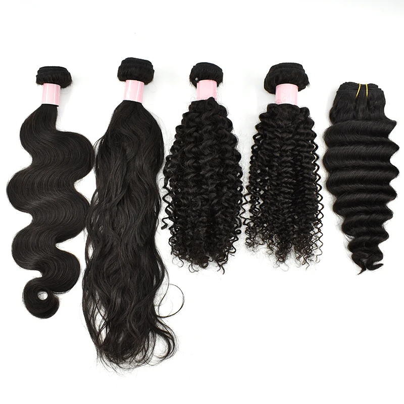 

Drop Shipping Unprocessed 9A 10A 11A 12A Mink Cuticle Aligned Brazilian Hair Bundles with Closure, Natural color,all available