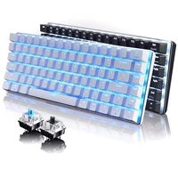 

2020 Factory direct sale mixed backlit wired bluetooth dual mode mechanical gaming computer keyboard 61 KEYS