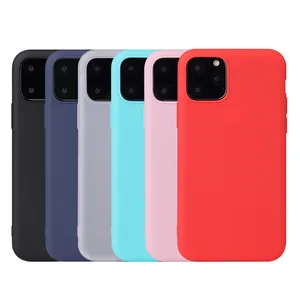 Candy Color Mobile Phone Case Frosted Cover For iphone case 6 6S 7 8 11 2