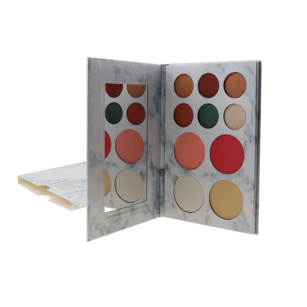 

Waterproof Private Label Long Lasting Waterproof Easy to Color Eye Shadow Blush Combination Palette