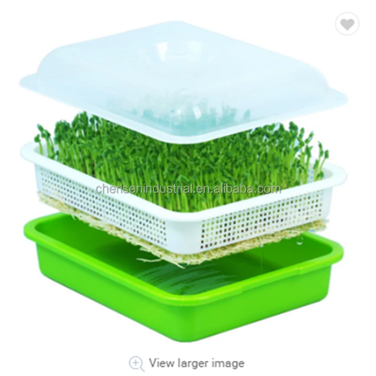 

Hot Sell Home Growing Microgreen Trays Hydroponic Growing Systems Seeding Pot Indoor Hydroponic Seedling Trays