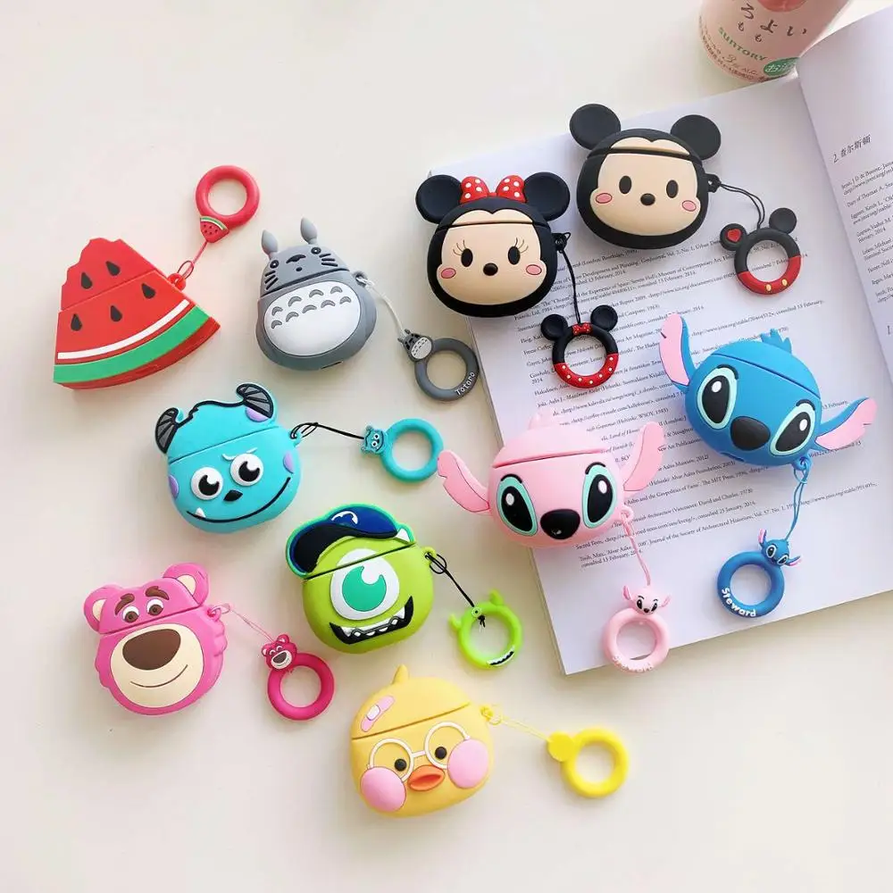 

3D Earphone Case For Airpods Pro Case Cartoon Soft Silicone Headphone Earpods Cover For Apple Air pods Pro 3 Case