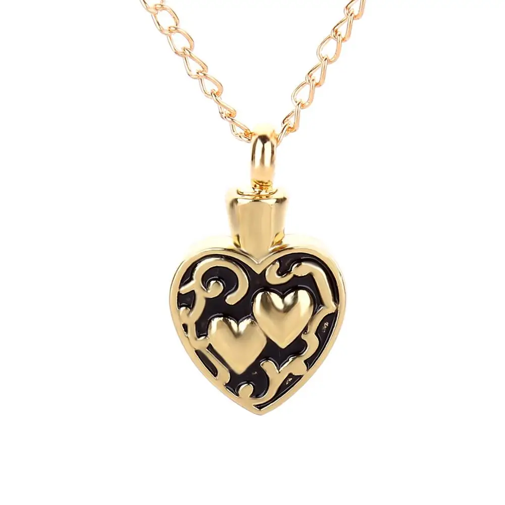 

Hot selling heart hollow pattern can open pet urn pendant necklace manufacturers item jewelry wholesale, Picture shows