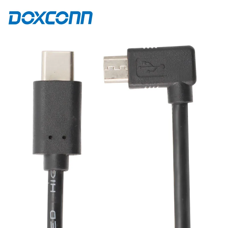 DOXCONN 90 degree angle USB 3.1 Type C Male to Micro USB 2.0 Male Sync OTG Charge Data Transfer Cable Cord - ANKUX.COM