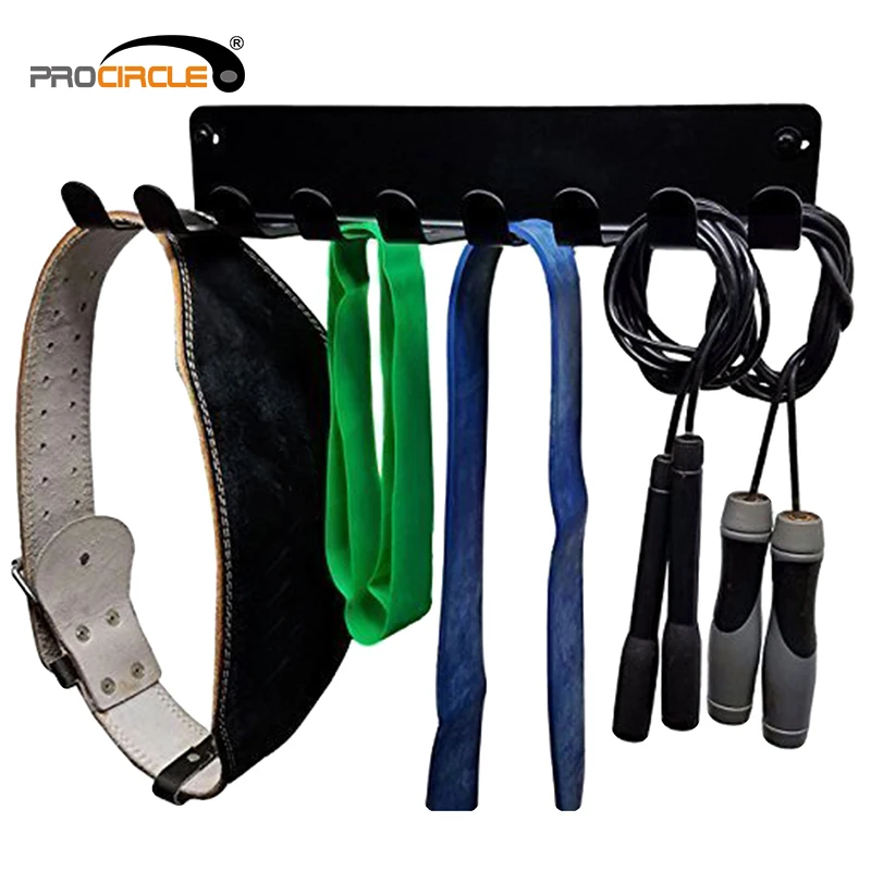 

Equipment Multifunction Rack Heavy Duty Gym Storage Hanger, Black