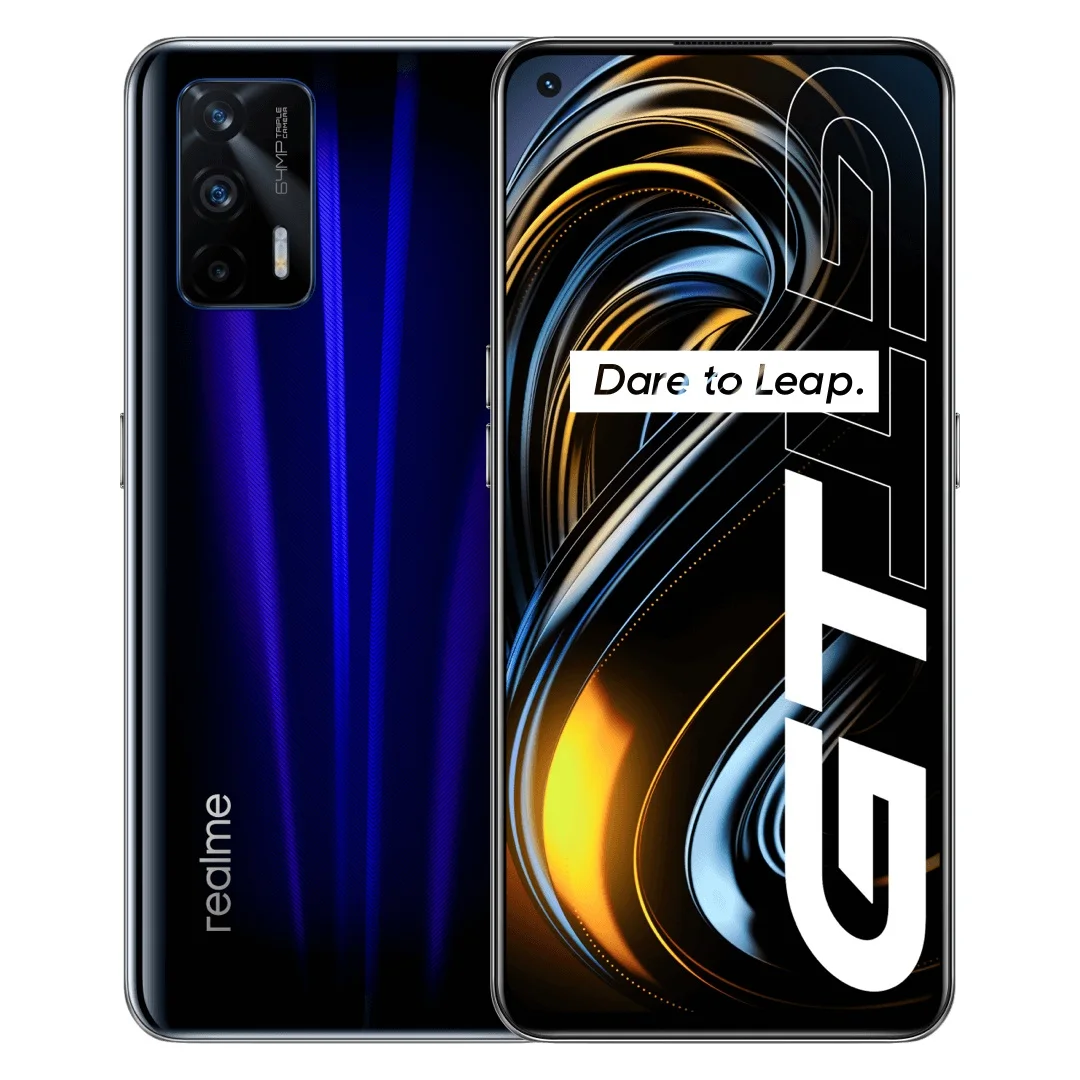 

New Original Realme GT 5G Cell Phone 120Hz Super AMOLED Android11 64MP 6.43inch 4500Mah Sg888 65W Flash Charge Phone