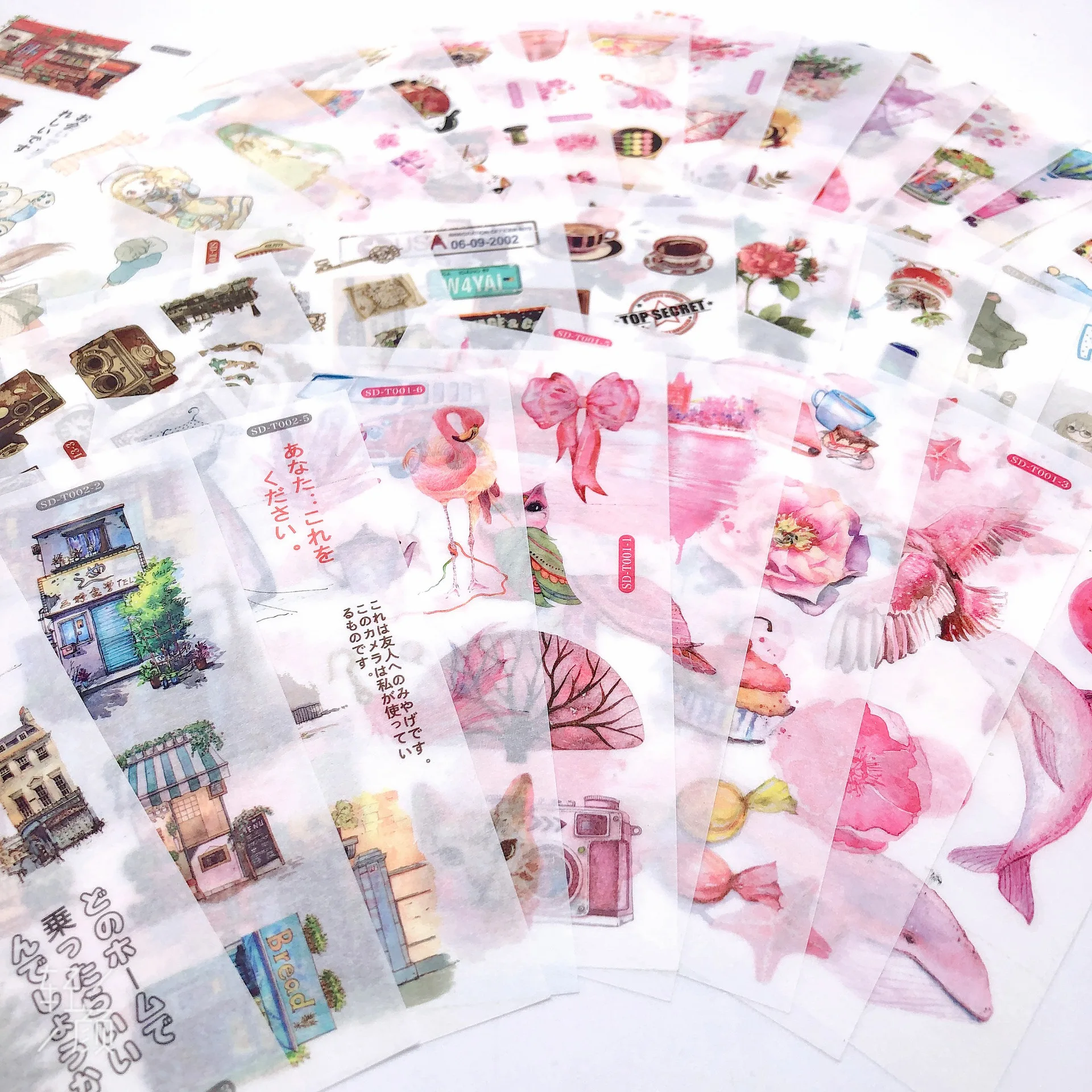 

3pieces/pack Creative Washi Stickers Journal Stickers DIY Handmade Photo Album Stickers 6 Pieces Pack Factory Direct Sales