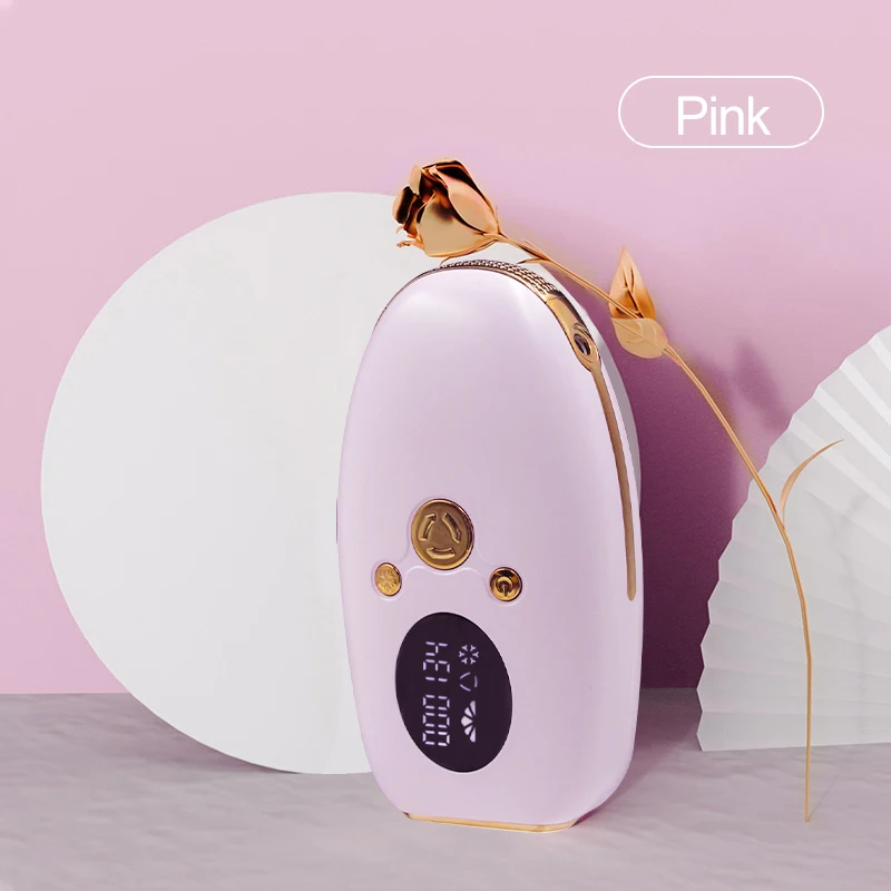 

New Arrival Home Use Hair Removal Portable Ipl Laser Hair Removal Device with Free Sample, White green pink