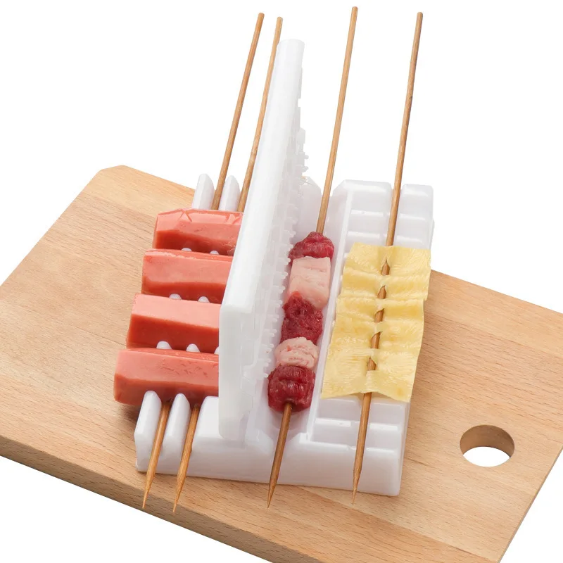 

Multifunctional barbecue artifact household picnic BBQ skewers machine, As photo