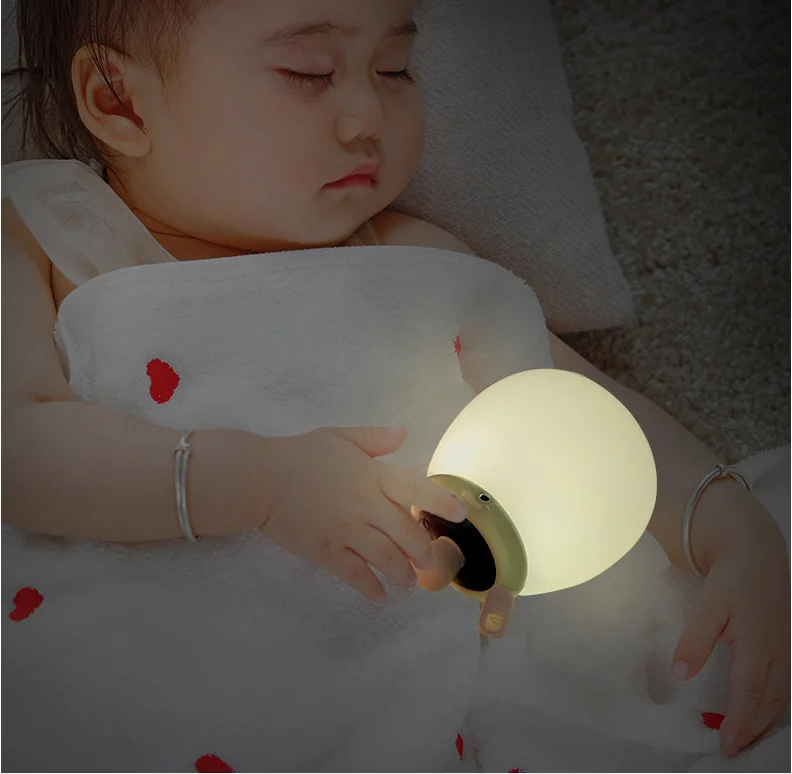Creative Feeding Bottle Silicone Timing USB Charge Remote Control Sleeping Light LED Baby Night Lamp