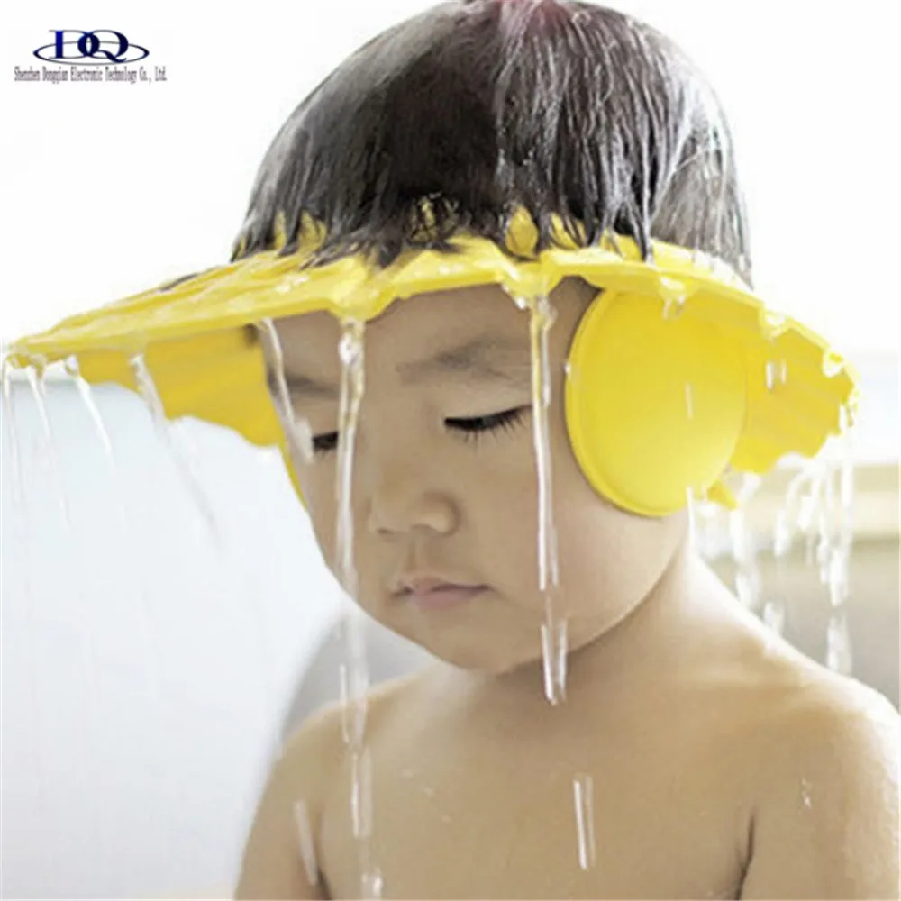 Baby  Shower cap Children  Kids Safe cap Shampoo Shower Bathing Protect Soft Cap Hat