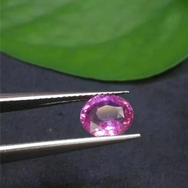 

Wholesale Factory Natural Stone Unheated Sapphire Padparadscha 1.1ct Loose Gemstone For Jewelry Manufacture, Pink