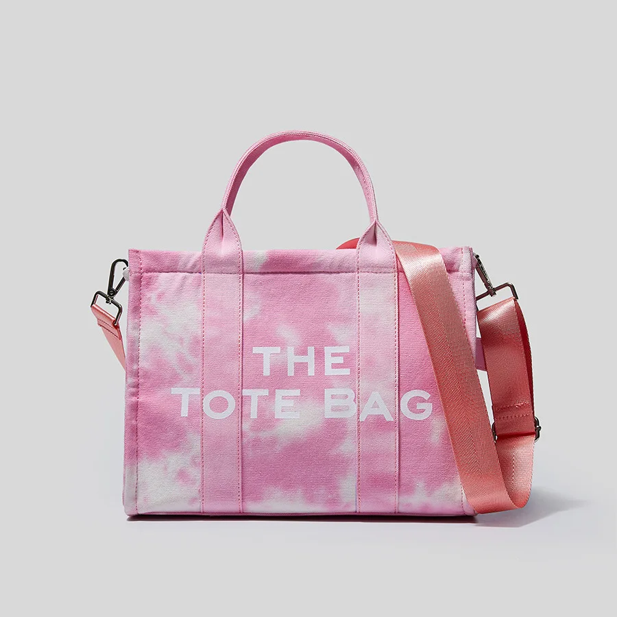 

2021 Hot Sale Custom Printed Tie Dye The Small Tote Bags Canvas Totes Handbags For Women, 3 colors available