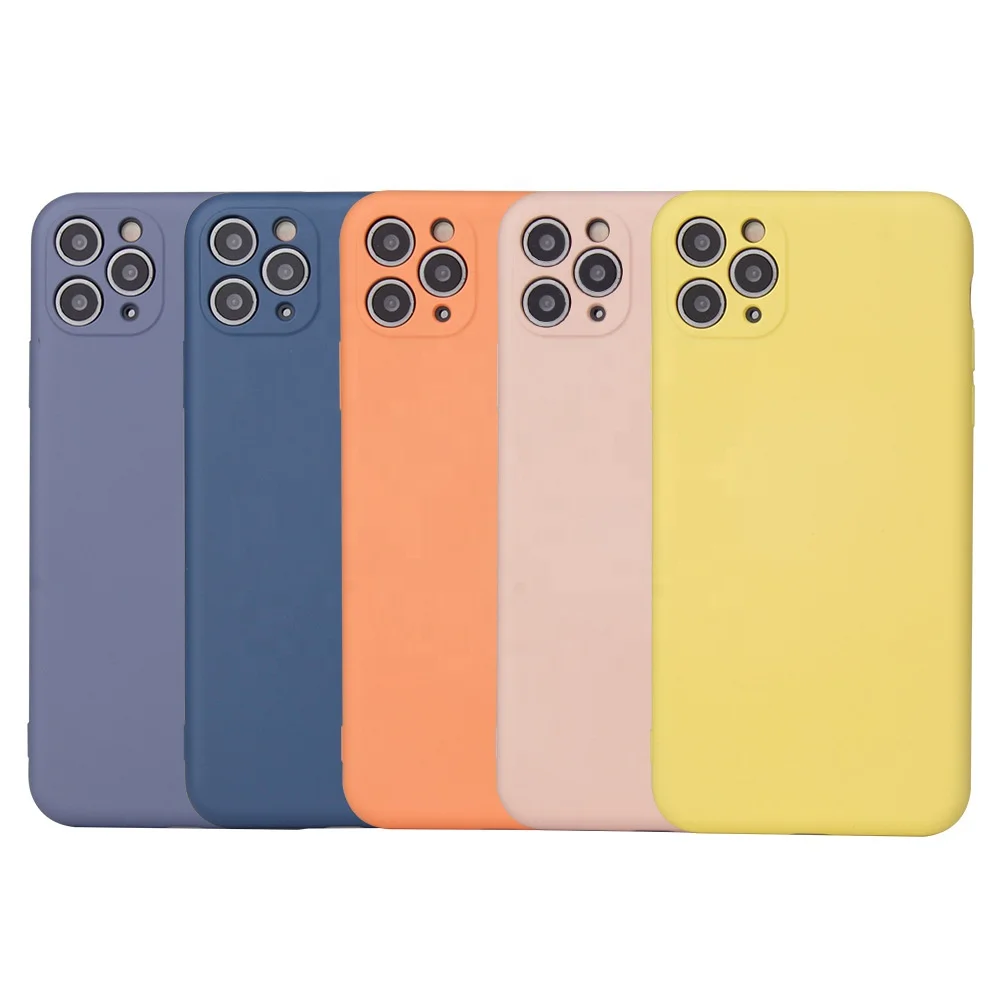 

China Manufacturer Soft TPU Camera Protection Candy Color Cellphone case Matte Cover for iPhone 11 12 13, Multi colors