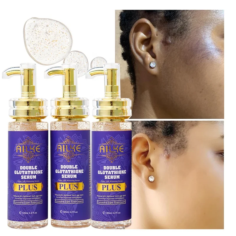 

24K Gold Super Whitening Essence Discoloration Correcting UnderarmFinger Anti Aging Lightening Serum For Black Skin