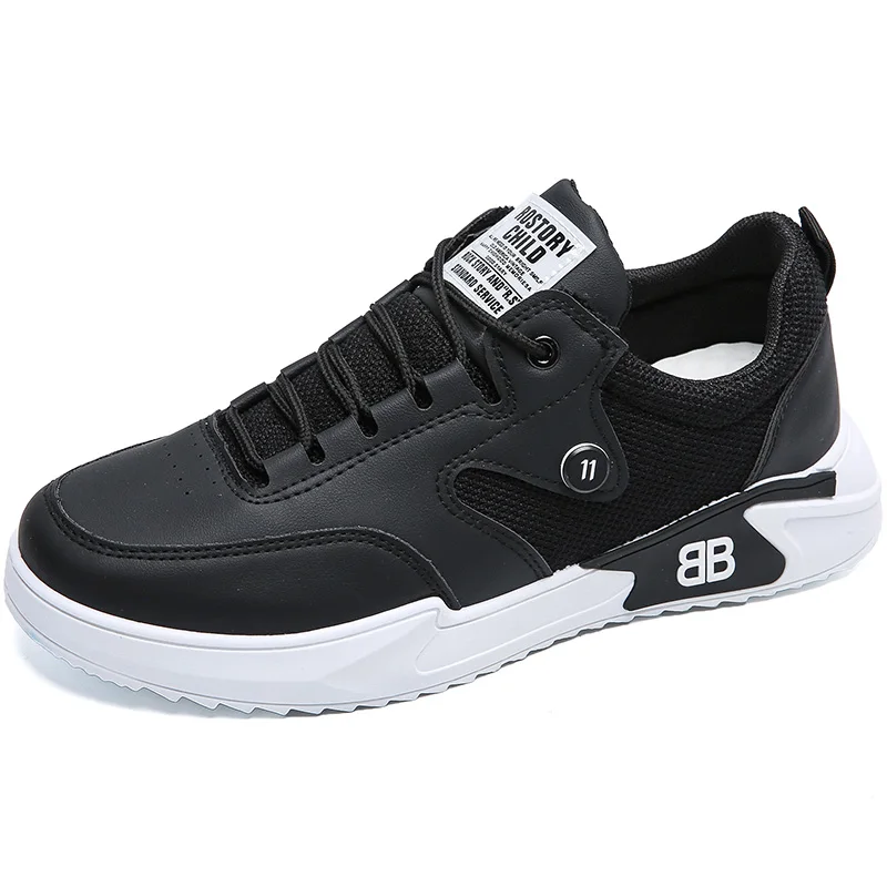 

Men Walking Sneaker Low Top Casual Skate Shoes, Black/white/white+black