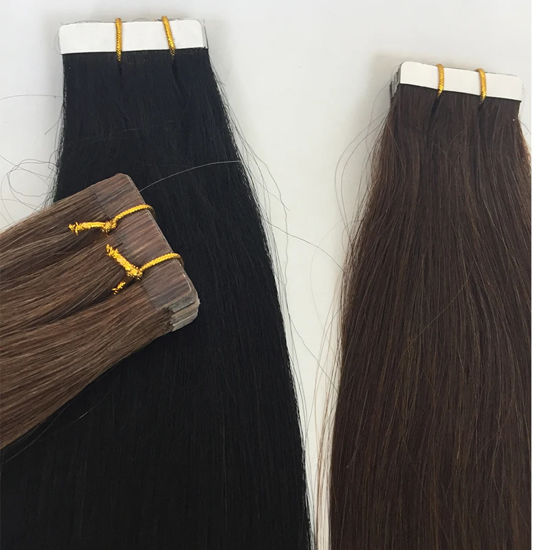 

wholesale factory pricedouble drawn virgin remy tape in human hair extensions