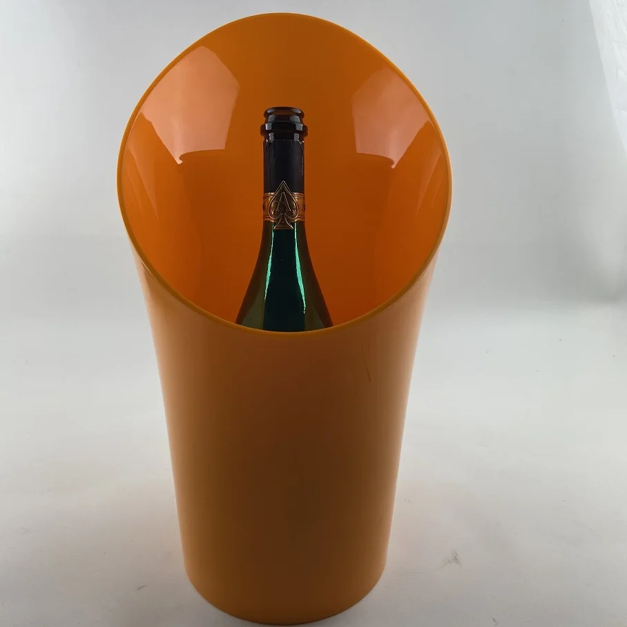 

orange acrylic 1.5L magnum champagne ice bucket, Custom colors