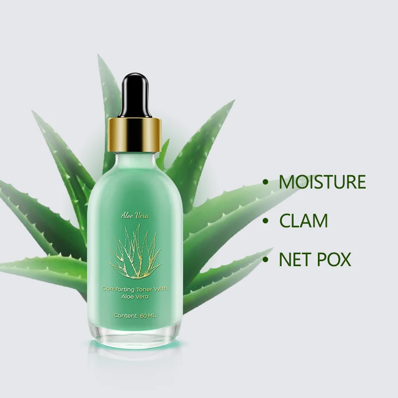 

Facial Skin Care Anti Acne Best Aloe Barbadensis Leaf Vera extract Water Skin Moisturizing BHA Toner 60ml private label