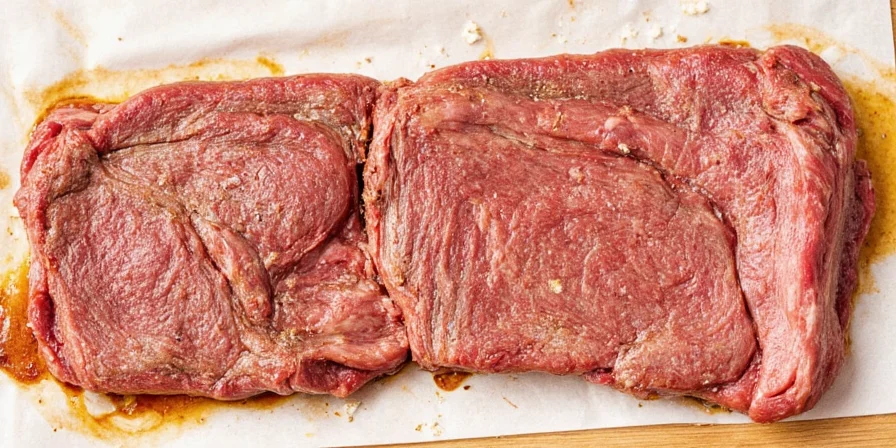 Checking meat temperature with a digital thermometer