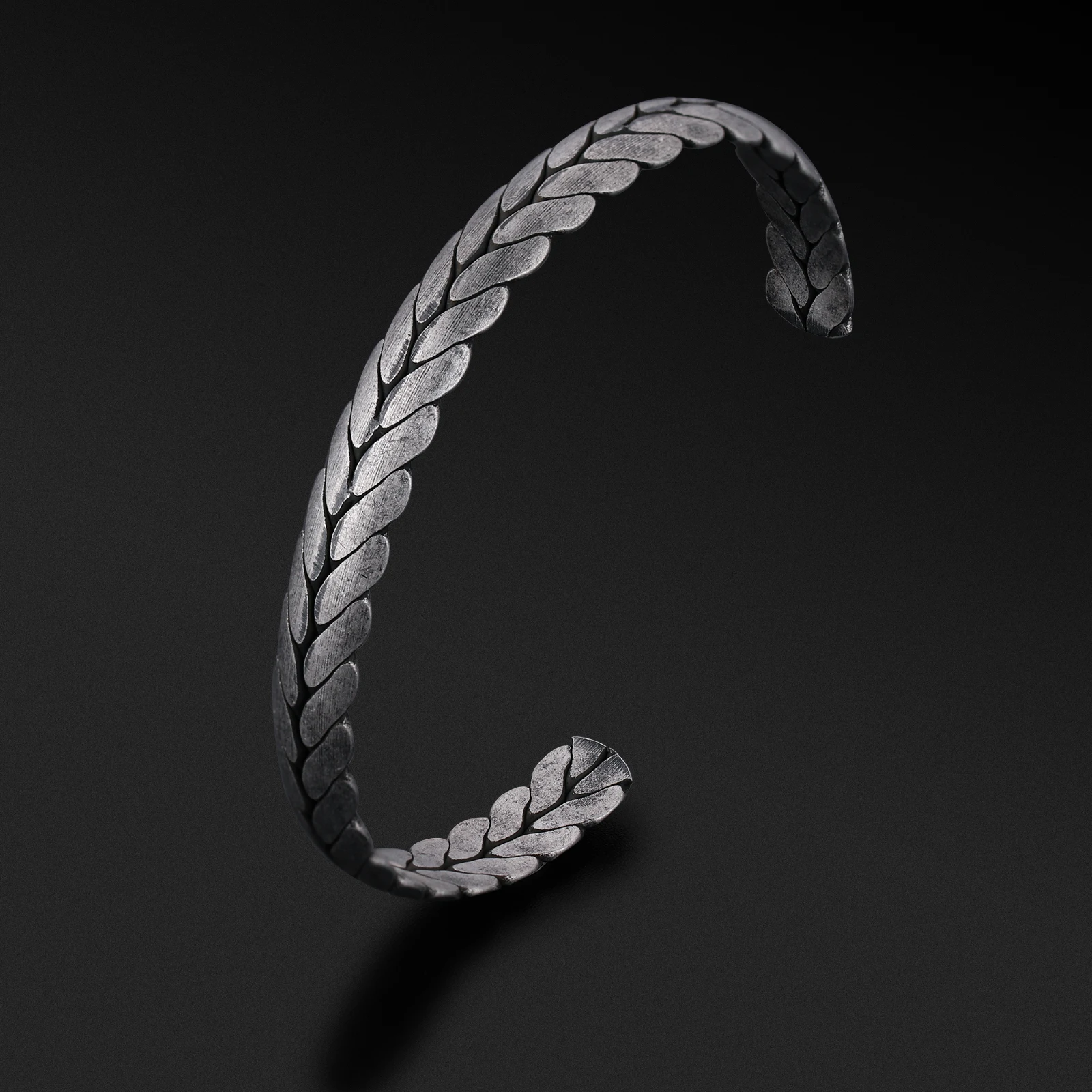 

Homme Men's Accessories Vikings Minimalist Adjustable Stainless Steel Cuff Bangle Bracelet Jewelry For Mens, Picture shows